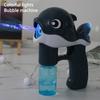 Dolphin Bubble Machine with Light Music Leakproof Kids Handheld Automatic Bubble Maker Shooter Blower Toy Toddlers Boys Girls Christmas Gift