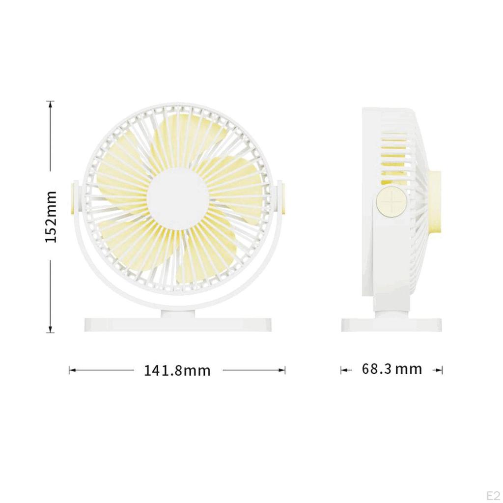Compact USB Desk Fan Personal Cooling for Travel Outdoor