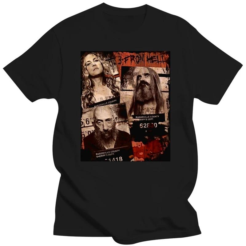 

Винтажная футболка 3 из фильма «Ад» с принтом ужасов Роба Зомби Футболки Летняя мода Повседневная унисекс Хип-хоп Уличная одежда Ropa Mujer S бежевый