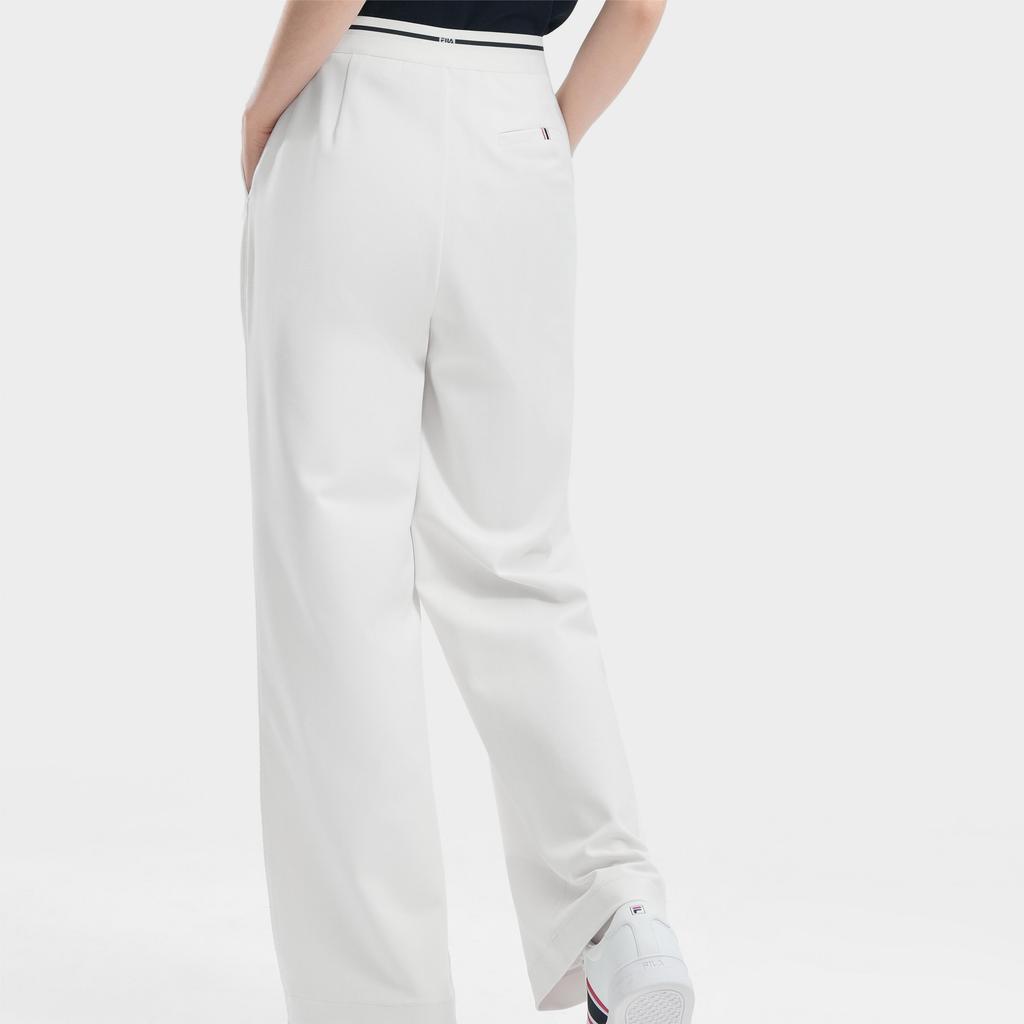 New FILA Knitted Sweatpants Women's Steam White F11W421606FIV