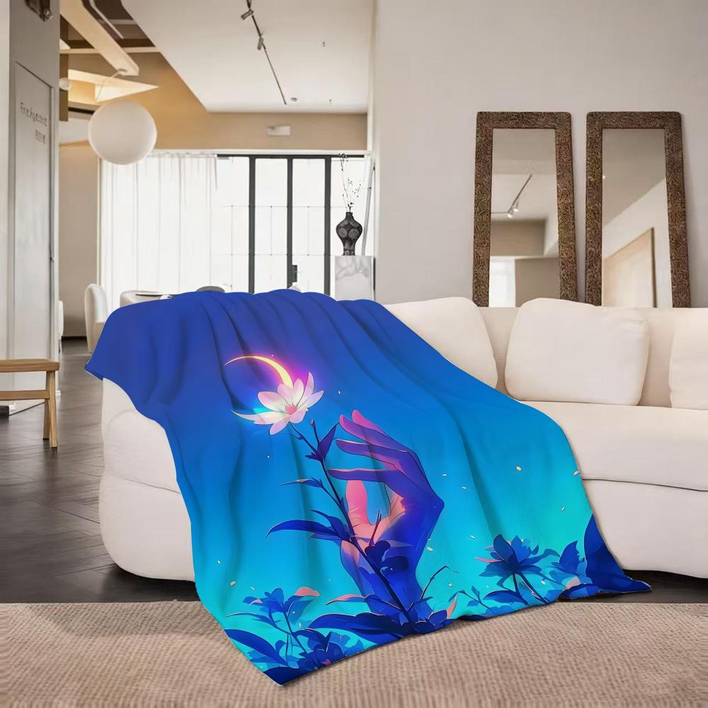 Art A Artistic Throw Flannel Throw Blanket Suitable for Sofa Living Room Bedroom