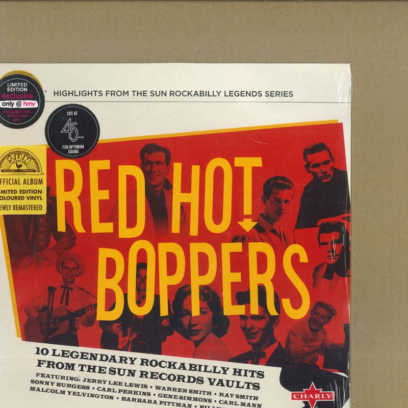 

10inch Record VARIOUS - Red Hot Boppers SUNSCLP1295 Charly Records 2020 UK Rock