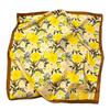 Écharpe carrée florale de luxe légère française impression soie simulation soie foulard foulard de tête foulard pour femmes printemps et été foulard foulard temperament ne