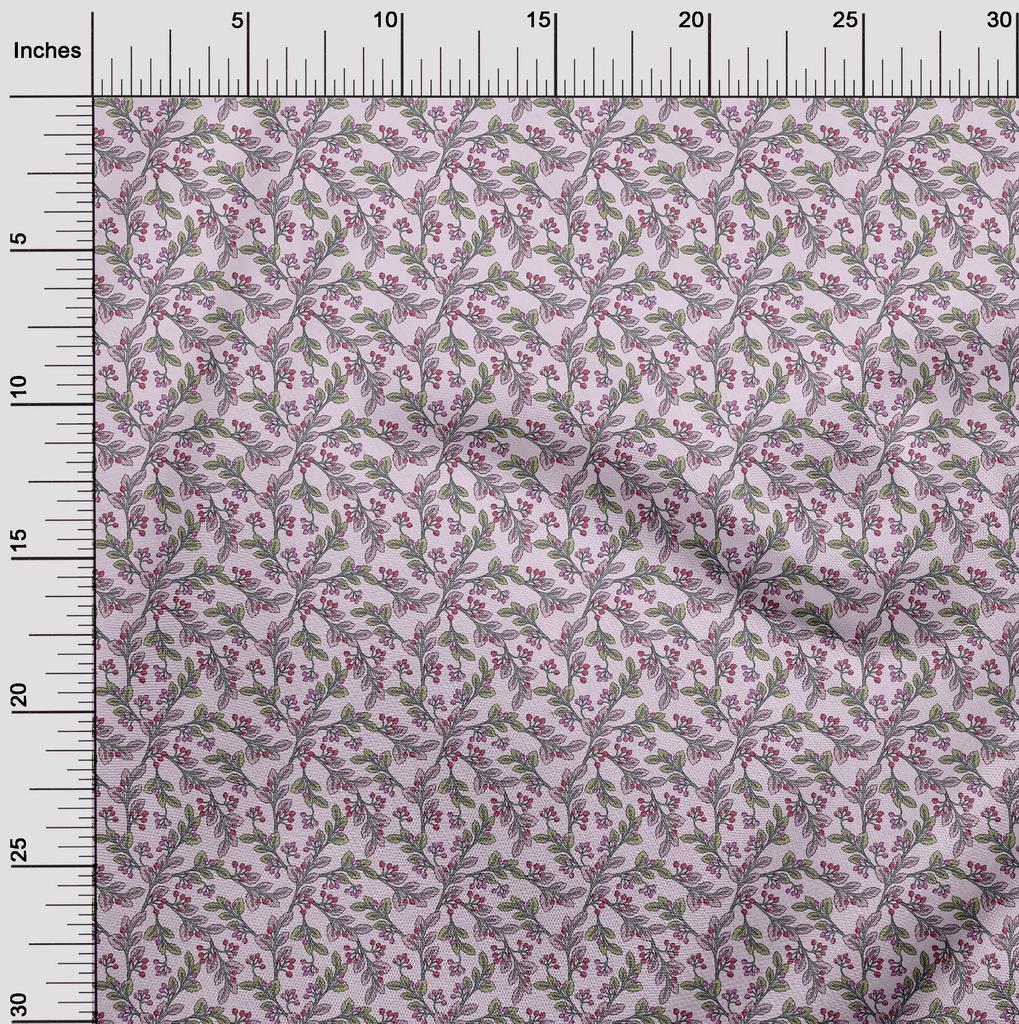 oneOone Bavlnená Flex Svetloružová Látka Kvetinový Šijací Materiál Potlačená Látka Na Metre 40 Palcov
