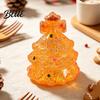 Stretchy Tree Toy Mini Christmas Squeeze Toy Stress Relief Glitter Xmas Fidget Clear Shape for Adults Kids Party Favor Squeezable