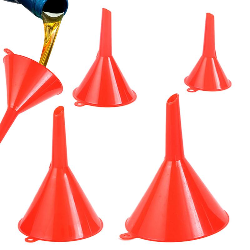 4pcs/set Kitchen Funnel Suitable for Automotive Home Kitchen Function Plastic Funnel 4 Size Funnels
