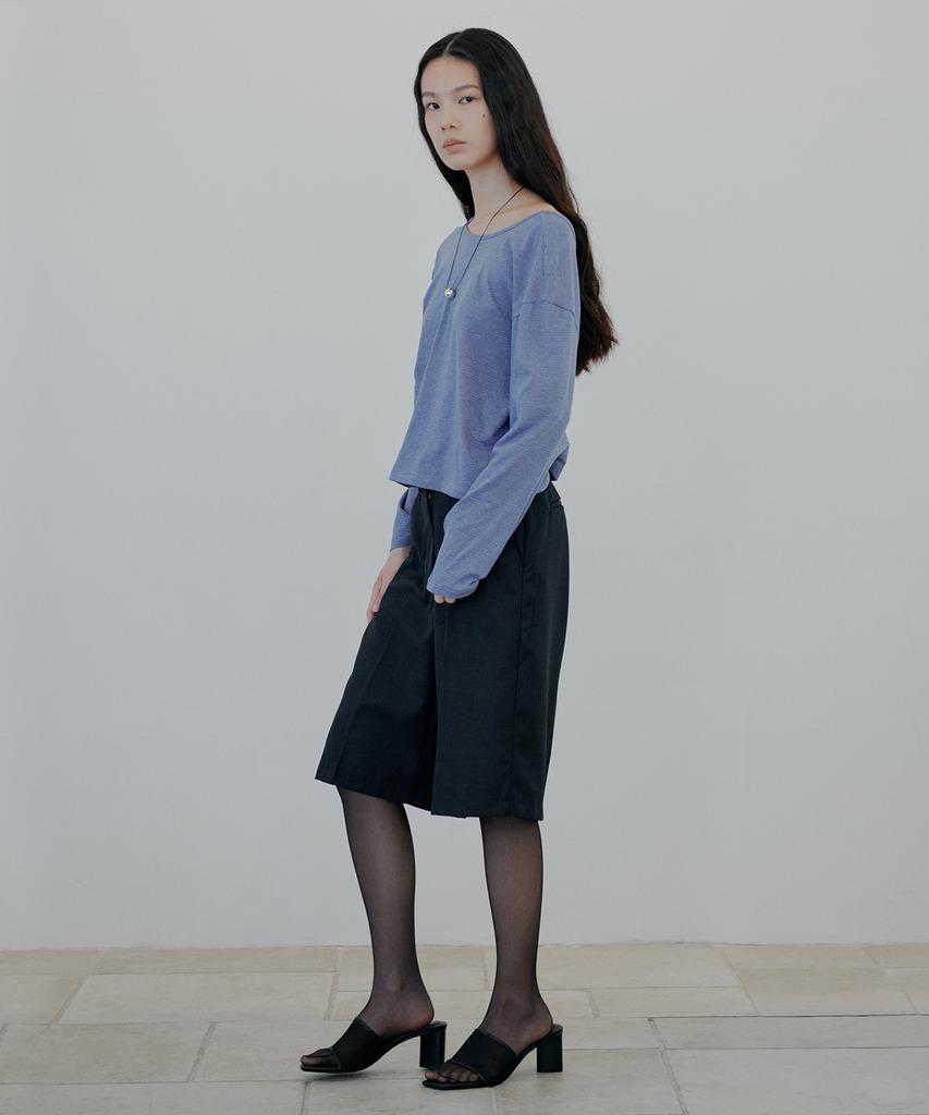 NUAKLE Two-Way Stripe T-Shirt_Blue