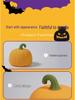 Rechargeable Halloween Pumpkin Silicone Night Light - Decorative Bedside Atmosphere Lamp