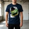 Iguana Rip Graphic T Shirt Lizard Reptile Breakthrough Print Unisexs 100 Cotton Crew Neck Top Oversized T Shirt Harajuku