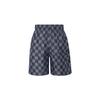Nike Club Logo Embroidered Checkered Comfort Casual Shorts Men bottoms Navy-Blue FN3099-410