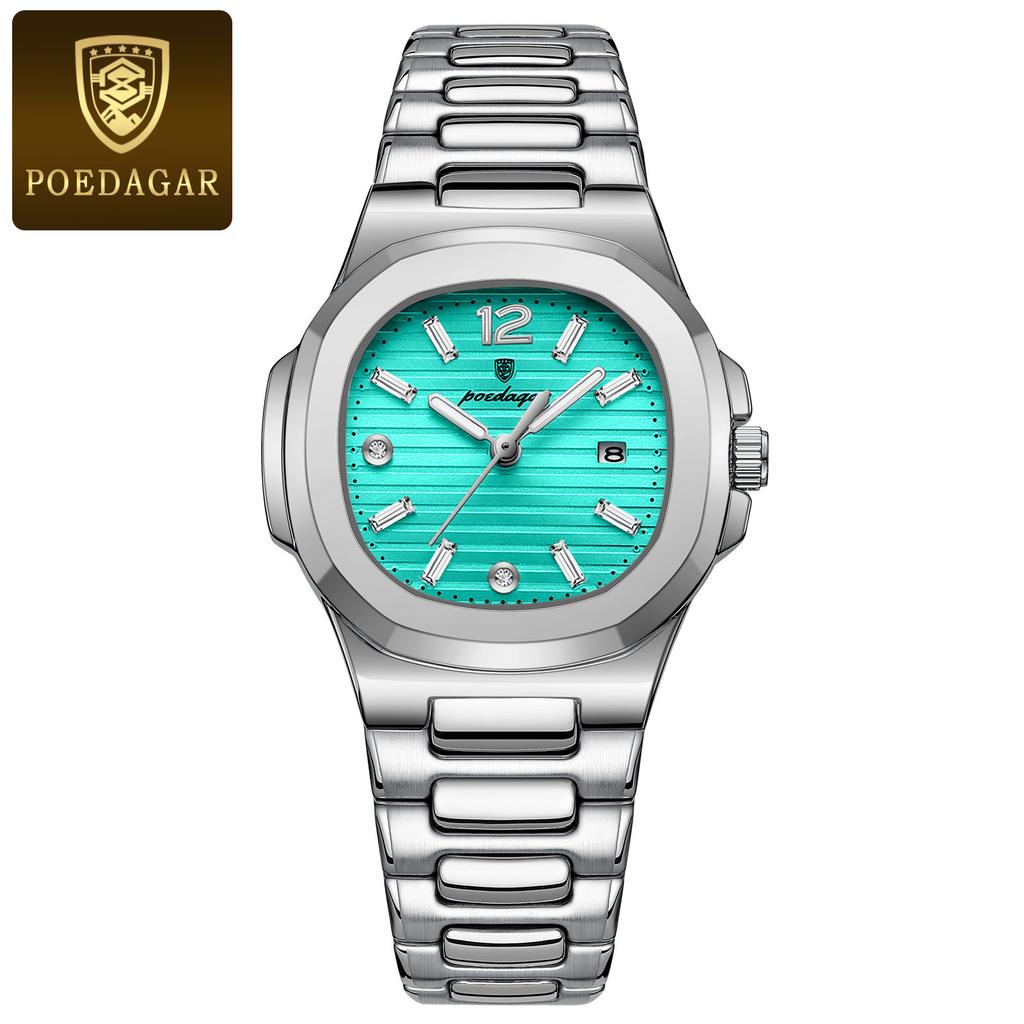 POEDAGAR Luxury Woman Watch Sports Quartz Ladies Watch for Women Waterproof Luminous Date Female Clock Dress Watches+box