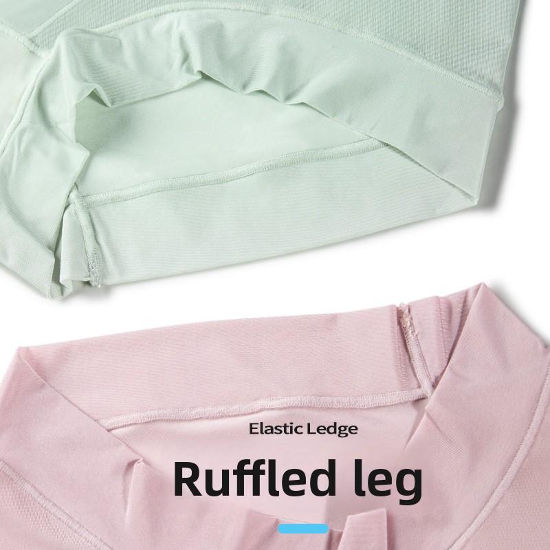 Damen Frühling und Sommer Ultra Dünne Atmungsaktive Hohe Taille Bauchweg Hüfte Schnelltrocknend Eis Seide Baumwolle Antibakteriell Slips