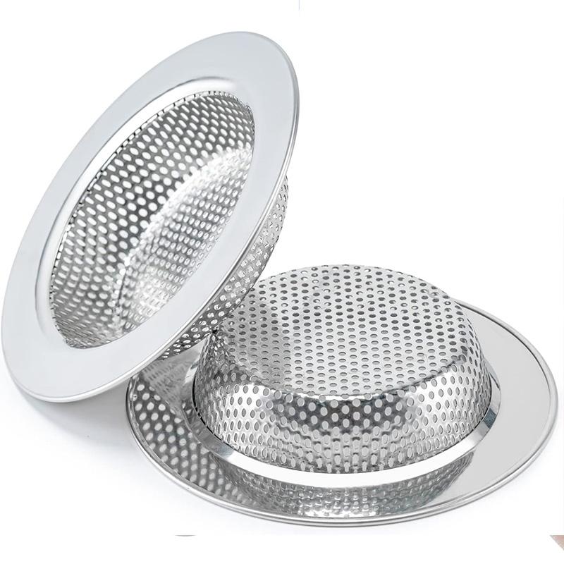 For Most Kitchen Sink Drain Basket Upgraded Double Layer Safe Design Kitchen Sink Strainer Sink Strainer