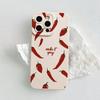 Small Chili Pattern Phone Case Suitable Phone Case For iPhone 17 Pro Max 16E 15 Pro 14 13 12 11 Mini AIR XS XR XS 8Plus  Anti Dr