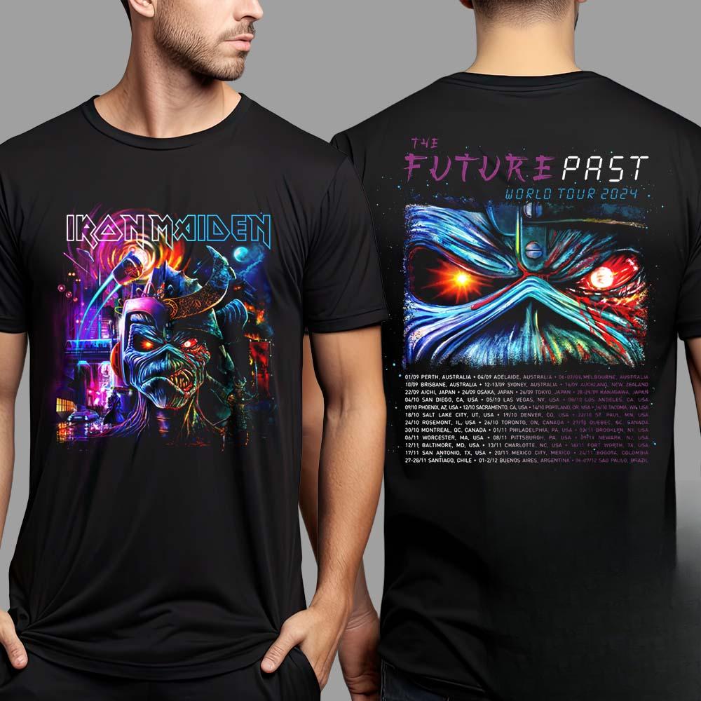 2026 Best Ir Madien Das Retro-Band-T-Shirt ist 100% reine Baumwolle bedruckt High-End-Luxus ist für Männer und Frauen Top Y2k