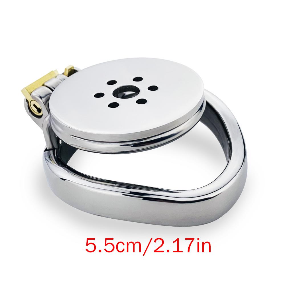 Disc Flat CB Lock Metal Chaste Device Adult Sex Toys Penis Cage Cock Ring Slave Urethral Chastity BDSM