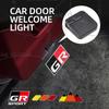 1/2pcs For GR Sport Mountain Tricolor LOGO Yaris Corolla Car Door Welcome Light Led HD Projector Lamp Lights Accessories