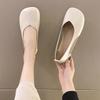 Ladies Footwear Square Toe Slip-on Women's Flat Shoes Summer Comfortable and Elegant Fashion With Discount Social 39 Shoe Sale