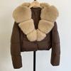 Women's Short Winter Imitation Fox Fur Collar Down Jacket Women's Coat