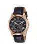 Men's Quartz Watch with Black Dial and Brown Leather Strap, Perfect for Business and Sports, Suitable for Daily Wear, Model: FS5085