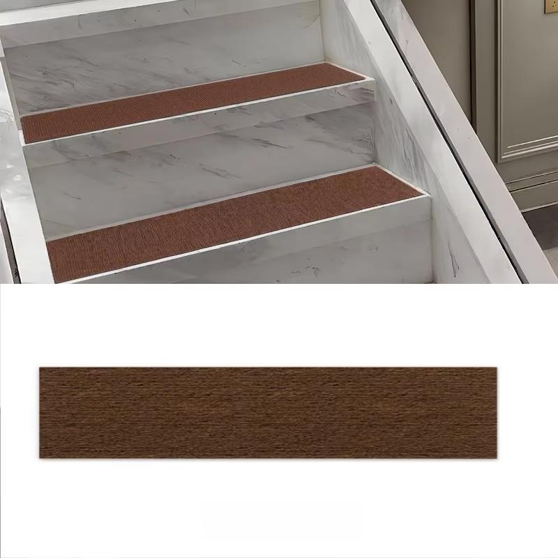 

1PC 20x100cm Home Deco Non-Slip Stair Treads Self-adhesive Carpet Reusable Washable Stair Runner for Most Steps 1PC коричневый