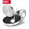 Debo Antonio 304 Edelstahl Wok 4-teiliges Set