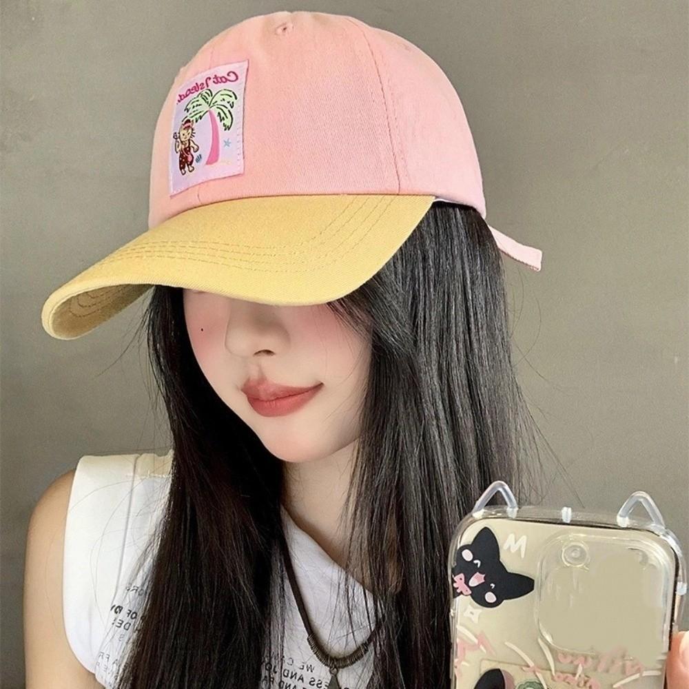 Embroidery Baseball Hat Spring Summer Snapback Cap Trendy Peaked Cap  Teenagers