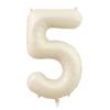 32/40Inch Cream Color Number Balloons 1-9 Large Digital Foil Helium Ball Girl Kids Adult Happy Birthday Party Decoration Wedding