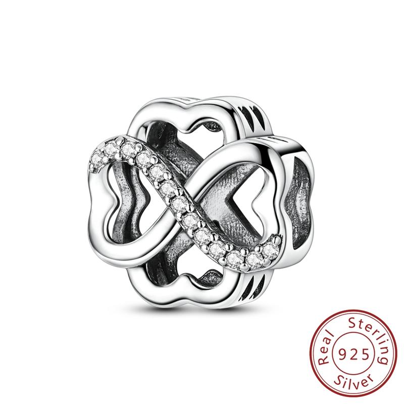 Real Copper Charms Luminous Firefly Butterfly Sunflower Pink Beads Fit Original Bracelet Women Birthday Diy Jewelry