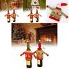 Christmas Knit Sweaters Wine Bottle Decor For Festive Dinner Table Setting