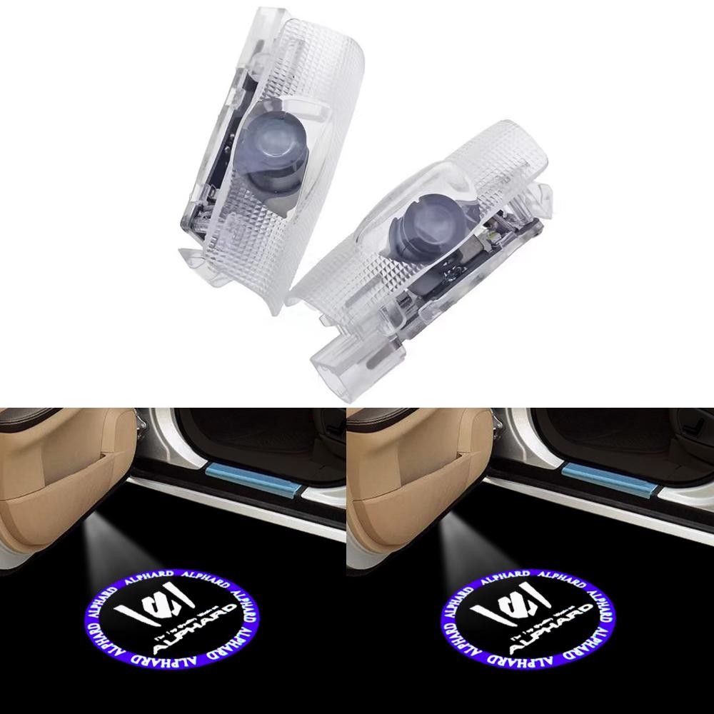 

2pcs Auto Puddle Welcome Light Shadow Door Light For Toyota Vellfire 30/40/50 Series Toyota Door Light Vellfire Courtesy Lamp