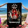 Rammstein Print Beach Towel, Versatile Lightweight Absorbent Beach Towel for Pool Surf Yoga Bathroom, Perfect Birthday Holiday Gift