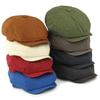 Solid Color Octagonal Hat Cotton Newsboy Caps Street Style Artist Painter Cap  Unisex