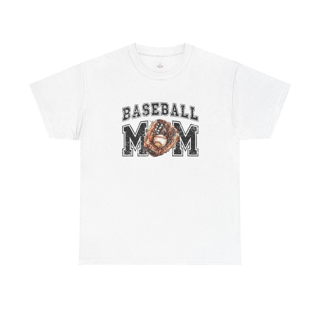 Baseball Mom Tee | Glove and Ball Graphic T-Shirt