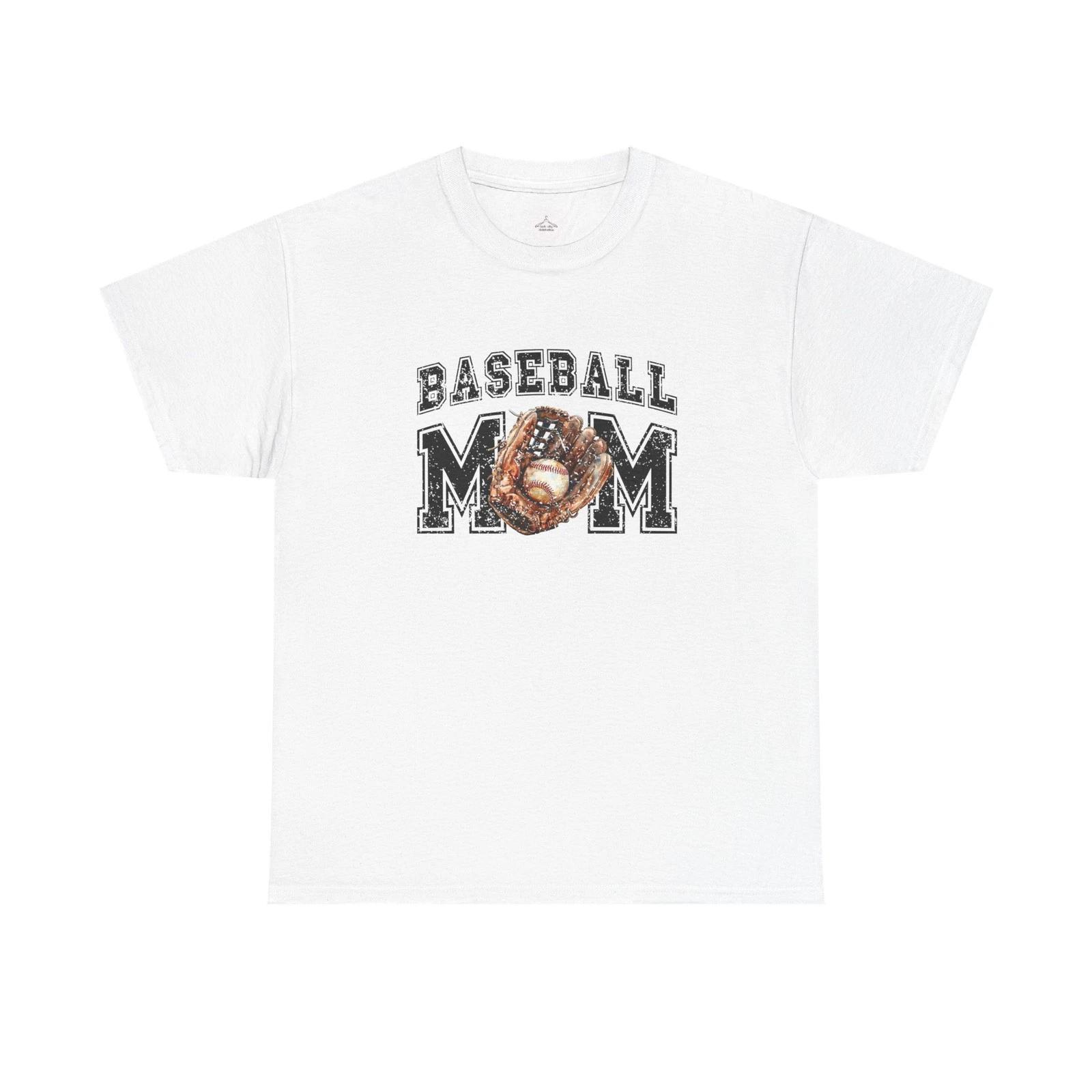 Baseball Mom Tee | Glove and Ball Graphic T-Shirt 4XL
