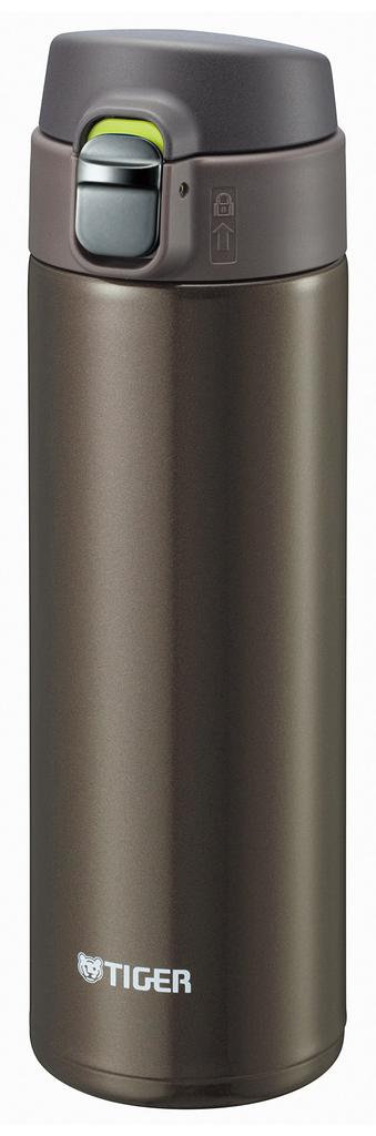 Tiger Sahara Mug, 480ml Stainless Steel Mini Water Bottle, Direct Drinking, Brown, Model MMJ-A048-TV