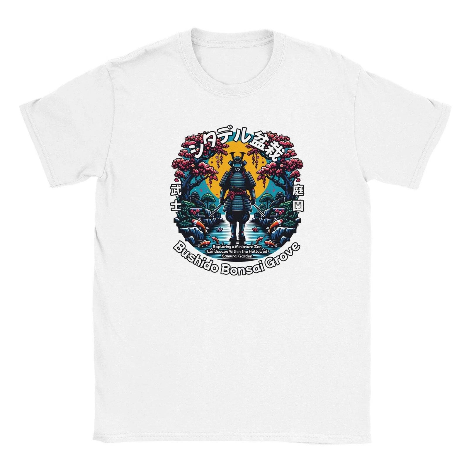 Bushido Bonsai Samurai T-Shirt | Warrior Spirit Grove Tee L