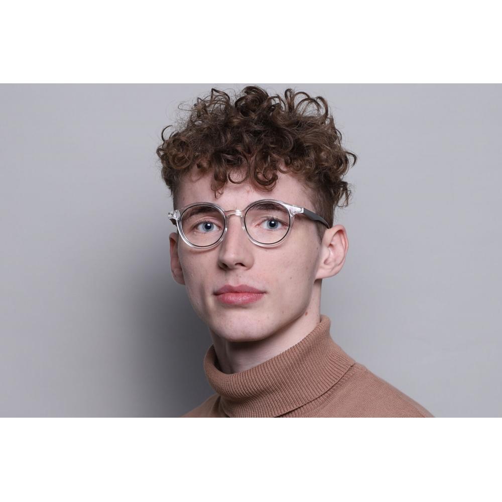 Full Rim Oval Transparent Grey Smartbuy Collection Dorfs Tr 100 Fashion Unisex Eyeglasses