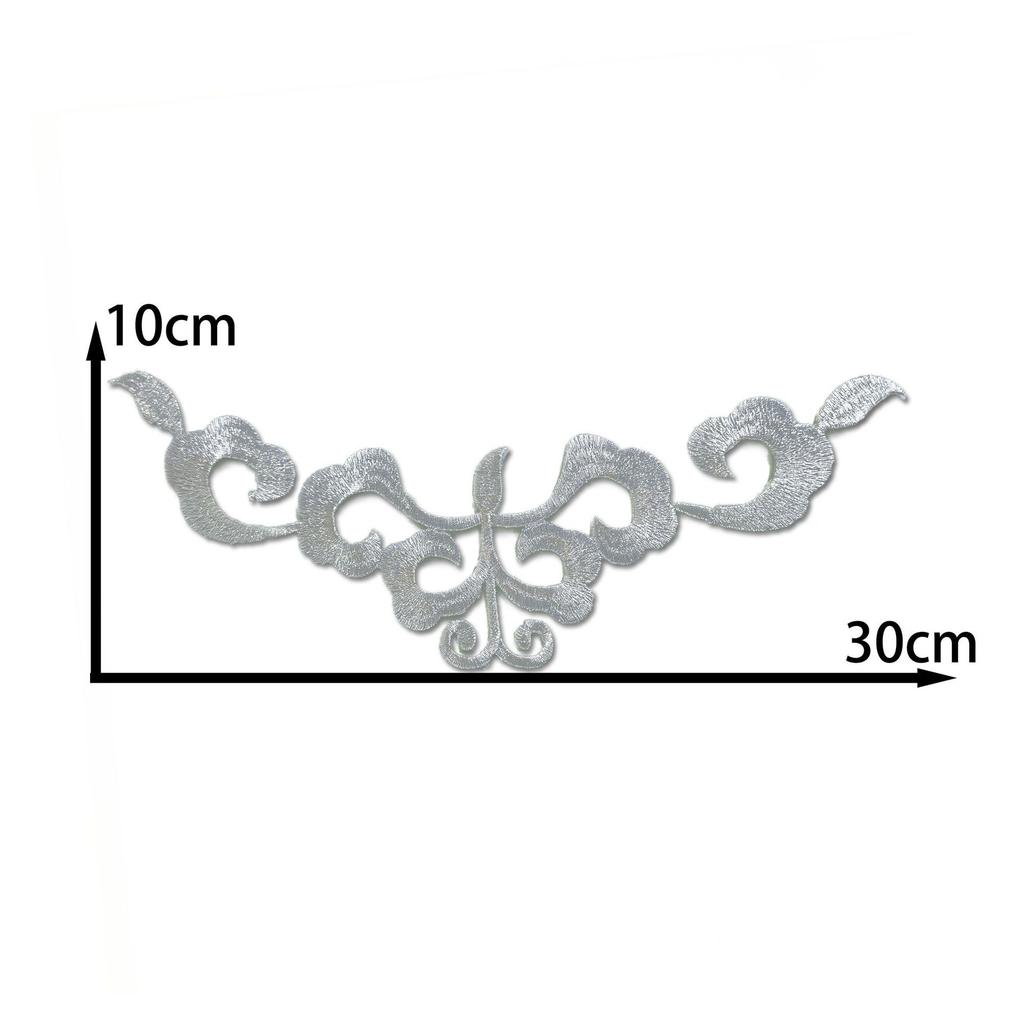 Honeysuckle Pattern Embroidery Cloth Sticker Dress Ancient Costume Stage Drama Decoration Patch Diy Handmade Clothing Accessories Ironing