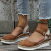 Sommer Damen Leinen Uni 6cm Keilsandalen Bohemian Handarbeit Damen Lässig Bequem Espadrilles Plateau Pumps Schuhe