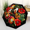 1pc Floral Mandala, Bird Art, Colorful Design Umbrella with Plastic Handle,Compact & Stylish,Suitable for All Seasons YS331055