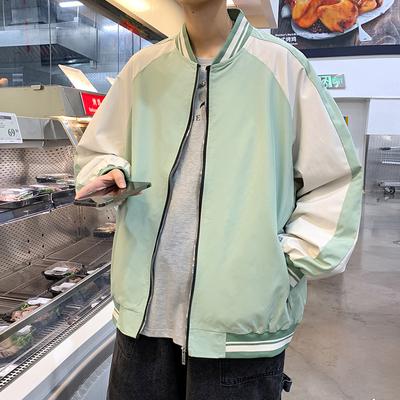 Young Students Men's and Women's Autumn New Street Jackets Color Matching Casual Jackets Men's