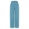 Women's Fashionable Color Button Pocket High Waist Casual Straight Leg Pants