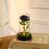 Eternal flower with glass cover, Valentine's Day Qixi Festival gift, creative desktop ornament atmosphere night light