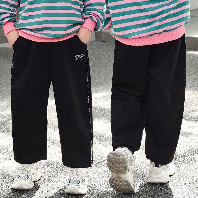 Plus Size Loose Fit Pants for Girls 8-15 Years, Spring/Autumn, Sports Casual Long Pants