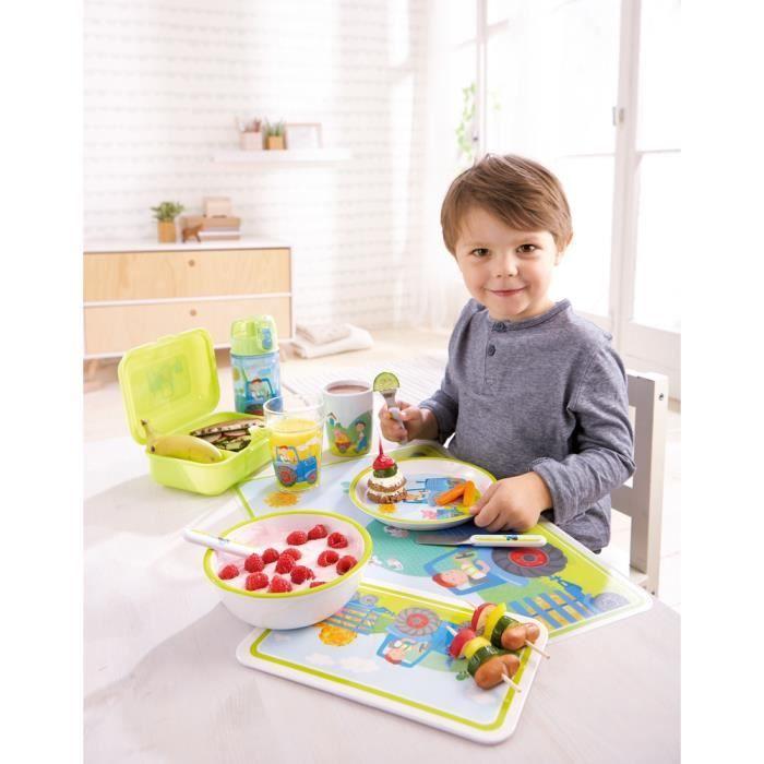 Haba bol tracteur junior 15,5 cm mélamine blanc/vert