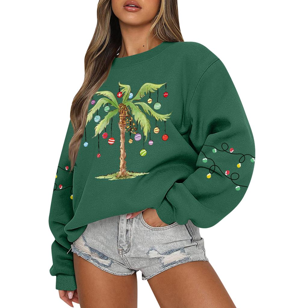 Women  Tops Women's Long Sleeve Sweatshirt Casual Crewneck Loose Fit Pollover Fleece Tops