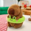 Cute Capybara Swimming Circle Plush Toys – Frog/Duck/Dolphin/Mouse Soft Doll Pillows Birthday Gift & Claw Machine Toys for Kids