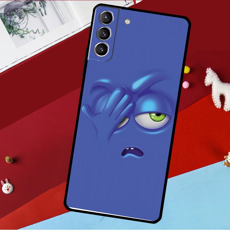 3D Funny Face Cute Funda For Samsung Galaxy S26 S25 S23 S22 S20 S24 Ultra S9 S10 Plus S21 FE S25 FE Phone Case