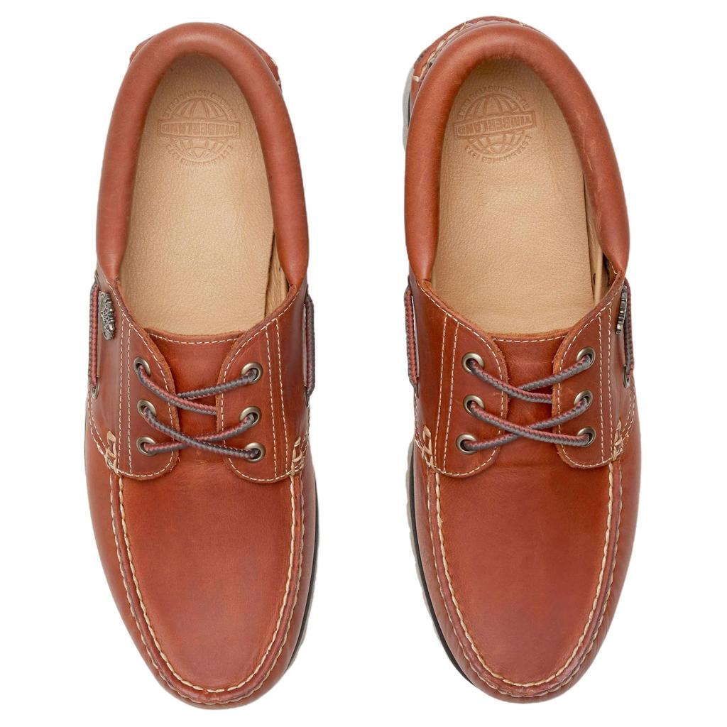 Timberland 3-Eye Versatile Comfortable Boat Shoes Men Shoes Brown TB0A2PDQEJD